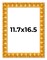 11.7x16.5 Bamboo Picture Frame with UV-Resistant Acrylic & Acid Free Backing, Available in 4 Finishes - Brown, Black, Gold, and Natural